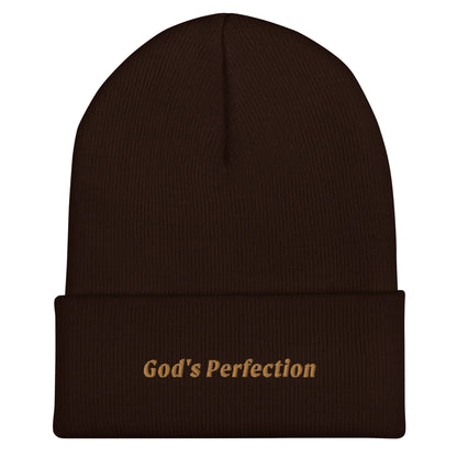 God's Perfection Cuffed Beanie