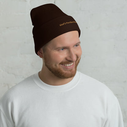 God's Perfection Cuffed Beanie