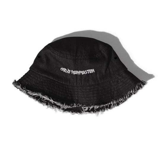 God's Perfection Distressed Bucket Hat