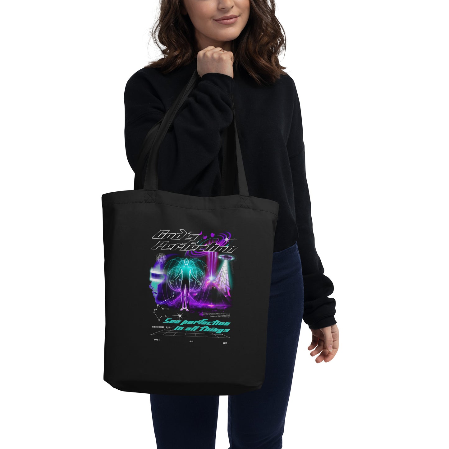 God's Perfection Futuristic Eco Tote Bag