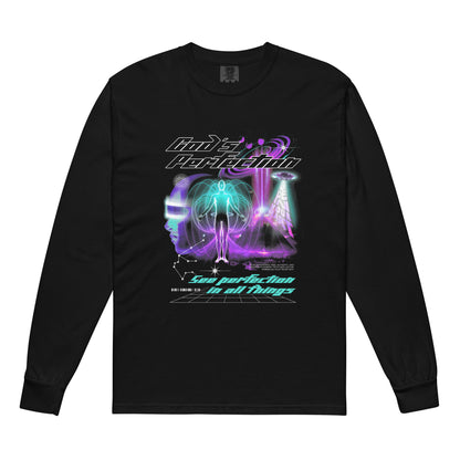 God's Perfection Futuristic Streetwear Long-Sleeve Shirt