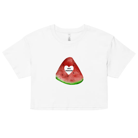 God's Perfection Women’s Watermelon Crop Top